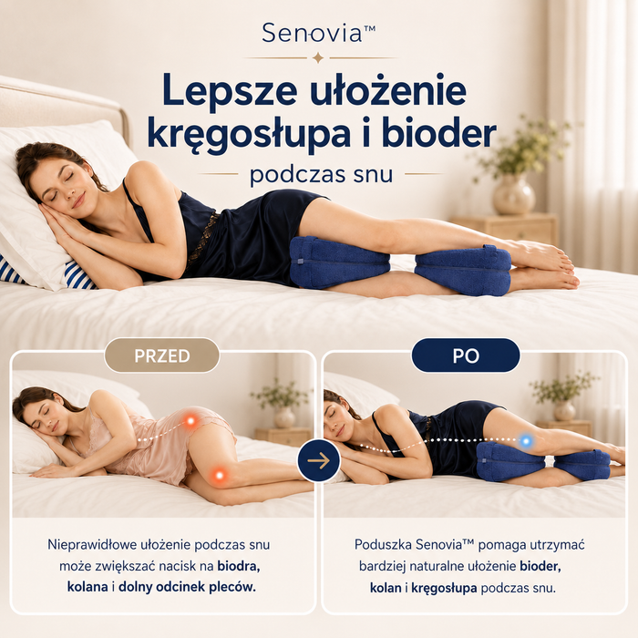 Senovia™ — poduszka ergonomiczna w użyciu