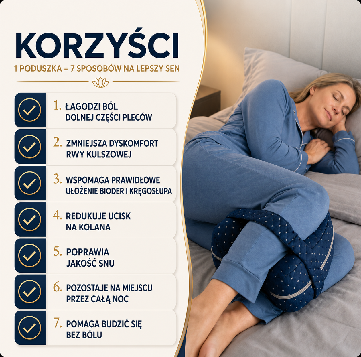 Senovia™ Poduszka wyrównująca na ból pleców