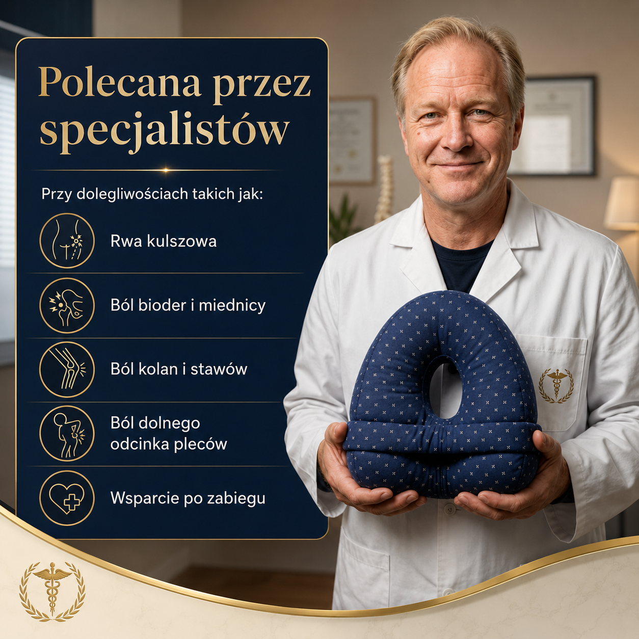 Senovia™ Poduszka wyrównująca na ból pleców